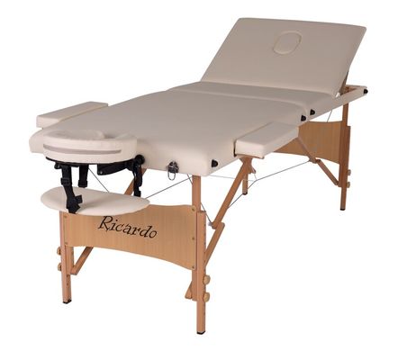 Складний масажний стіл Ricardo TORINO Бежевий