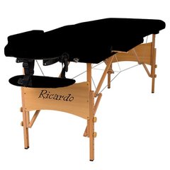 Складной массажный стол Ricardo ROMA-60 PLUS черный